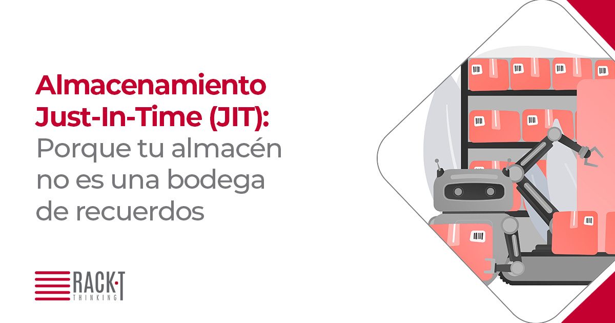 Automatización y montacargas en racks de almacenamiento industrial