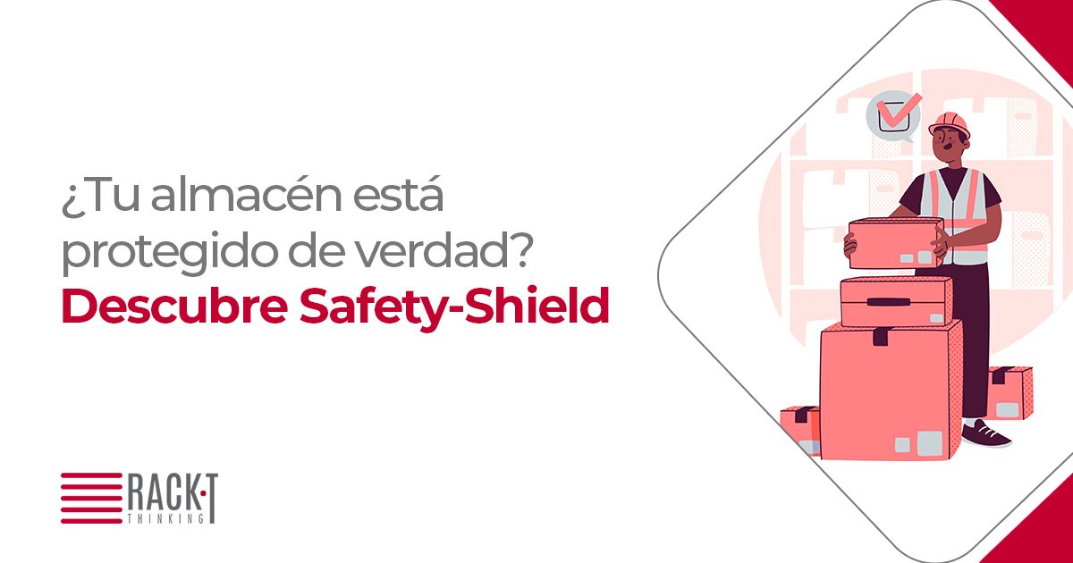 Trabajador de almacenaje comprobando la tendencia Safety-Shield